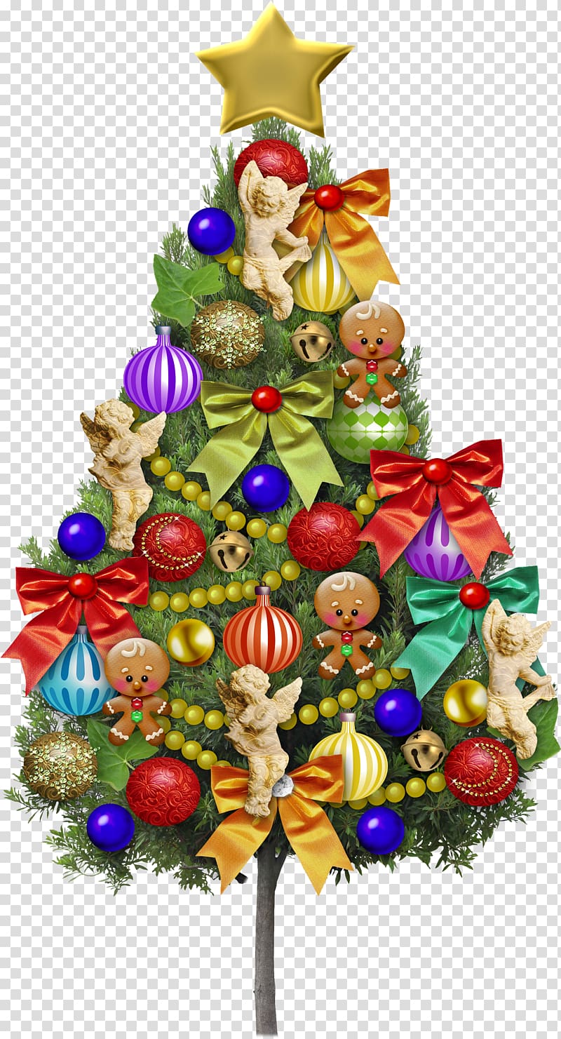 Creative Christmas tree beautiful color transparent background PNG clipart