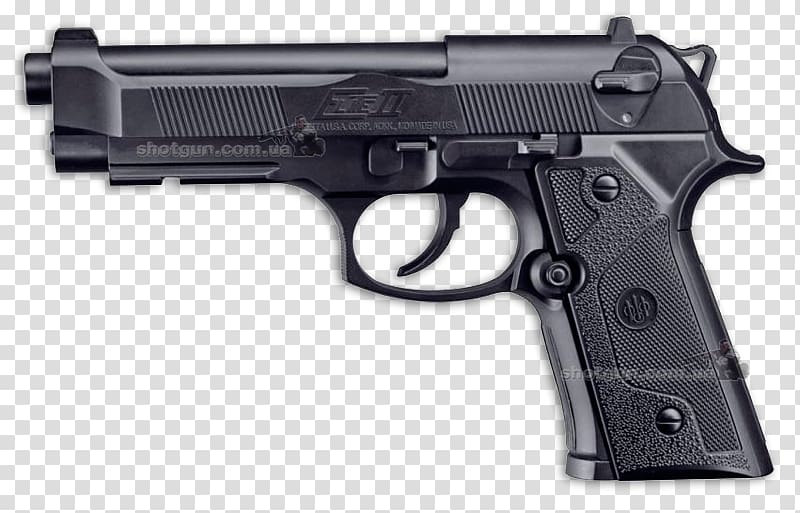 Beretta Elite II Air gun Pistol Beretta 92 Umarex, ammunition transparent background PNG clipart