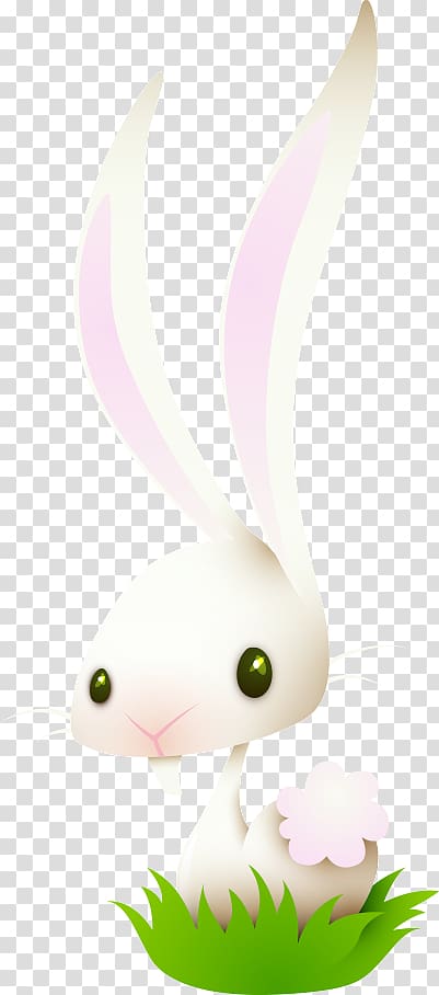 Whiskers Domestic rabbit Hare Easter Bunny Cat, little white rabbit transparent background PNG clipart