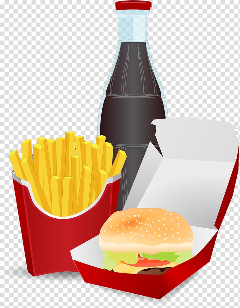 Fizzy Drinks Fast food Hamburger Junk food Veggie burger, junk food transparent background PNG clipart