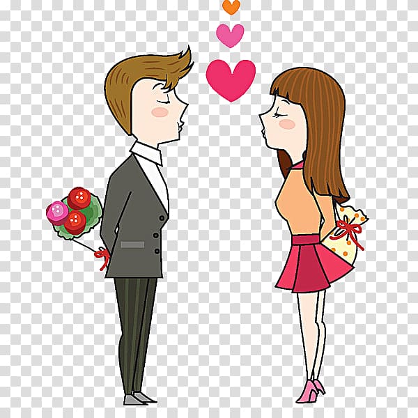man and woman illustration, Love couple, Loving couple transparent background PNG clipart