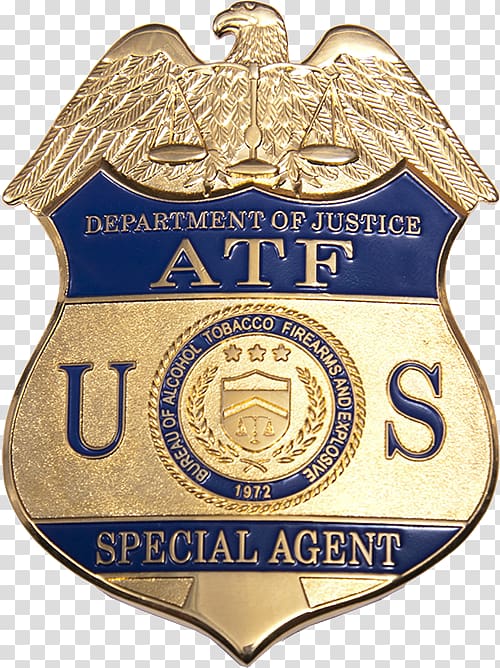 Bureau of Alcohol, Tobacco, Firearms and Explosives United States Department of Justice Badge, united states transparent background PNG clipart