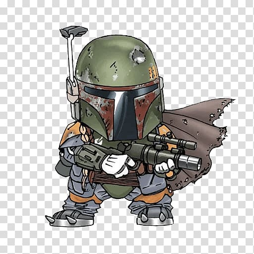 Boba Fett Luke Skywalker Star Wars Drawing Cartoon, chibi stormtrooper transparent background PNG clipart