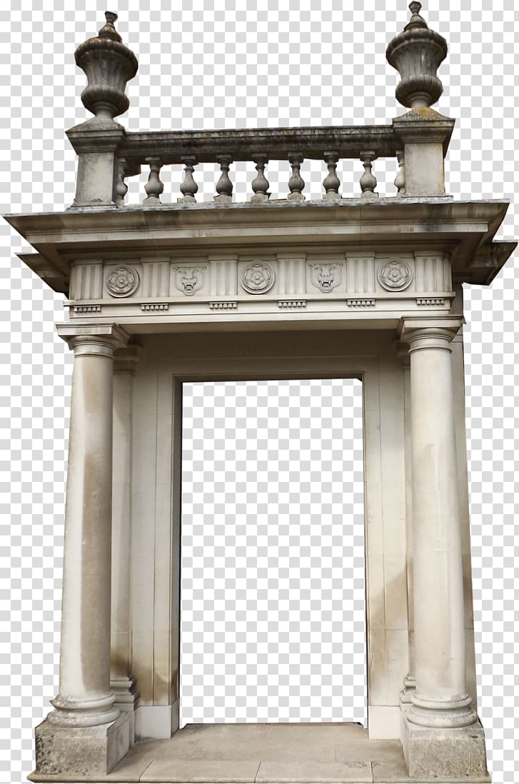 Column Ancient Roman architecture Facade Stone carving, WAY transparent background PNG clipart