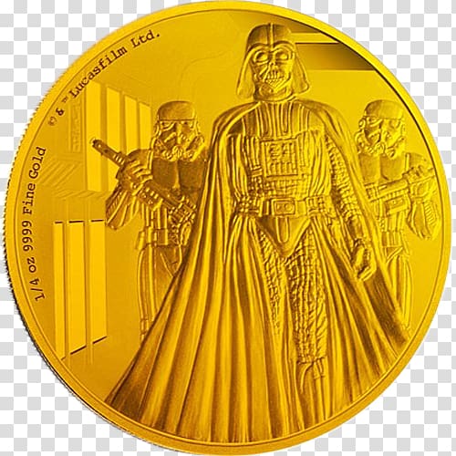 Coin Anakin Skywalker Star Wars Yoda Han Solo, Coin transparent background PNG clipart