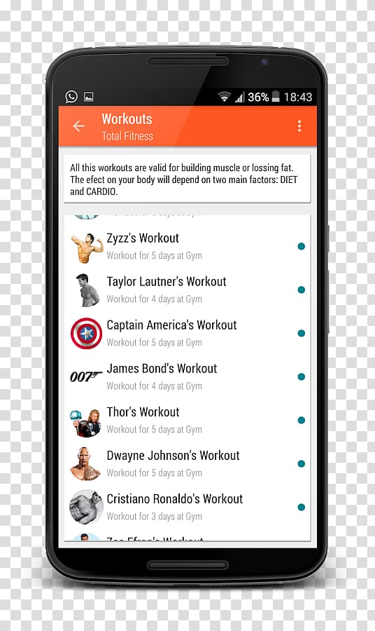 Total Gym Fitness Centre Exercise Screenshot, fitness app transparent background PNG clipart