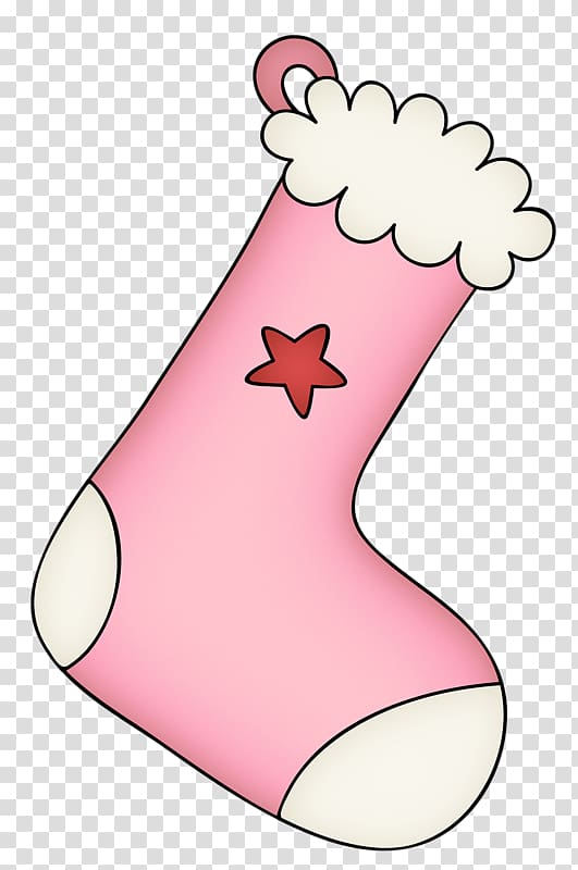 Pink Drawing Cartoon Sock, Cartoon pink socks decorated stars transparent background PNG clipart
