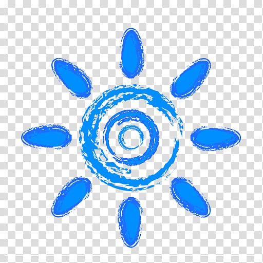 blue sun transparent background PNG clipart