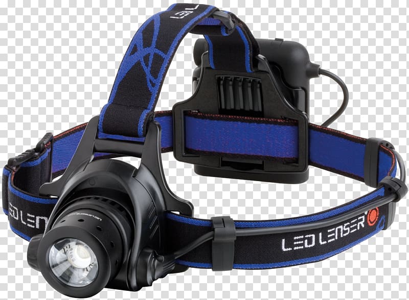 LED Lenser H14, Head flashlight, LED LED Lenser H14R.2 Light-emitting diode, light transparent background PNG clipart