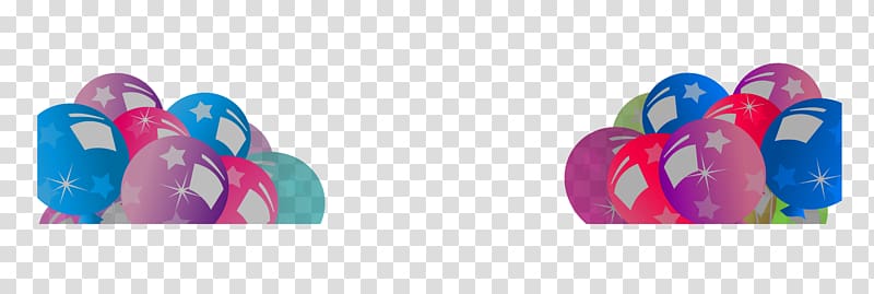 , Multicolored balloons decorative pattern transparent background PNG clipart