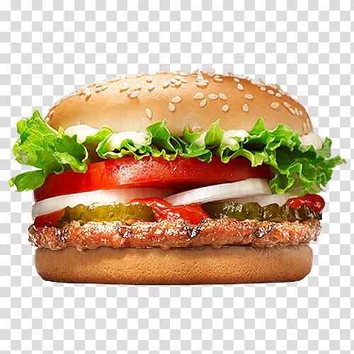 Whopper Hamburger Burger King grilled chicken sandwiches Burger King Specialty Sandwiches Cheeseburger, burger king transparent background PNG clipart