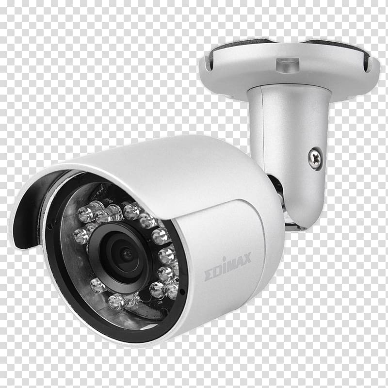 Smart HD Wi-Fi Mini Outdoor Network Camera with 139 Degrees Wide Angle View, Day & Night IC-9110W IP camera Edimax, Camera transparent background PNG clipart