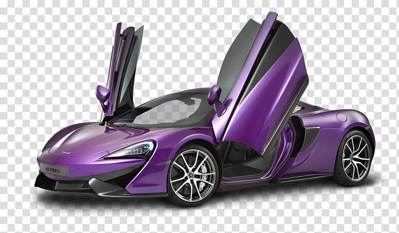purple coupe illlustration, McLaren 570S McLaren 650S Car McLaren P1, Violet McLaren 570s Car transparent background PNG clipart