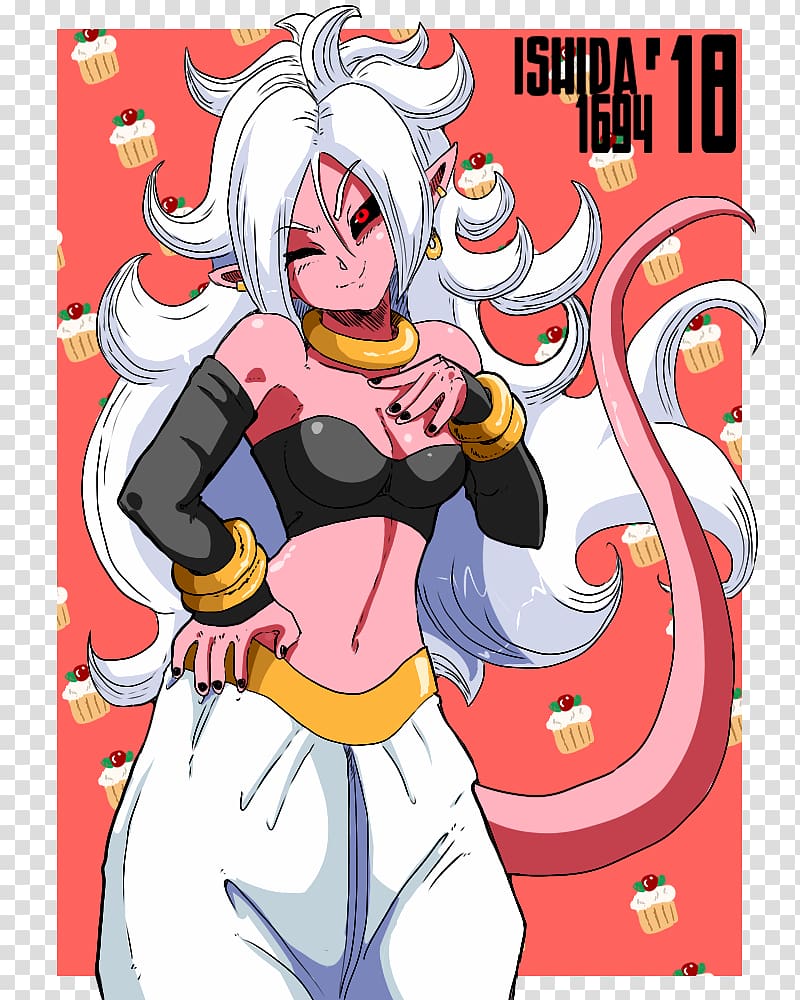 Majin Buu Android 18 Dragon Ball FighterZ Goku Androide número 21, goku transparent background PNG clipart