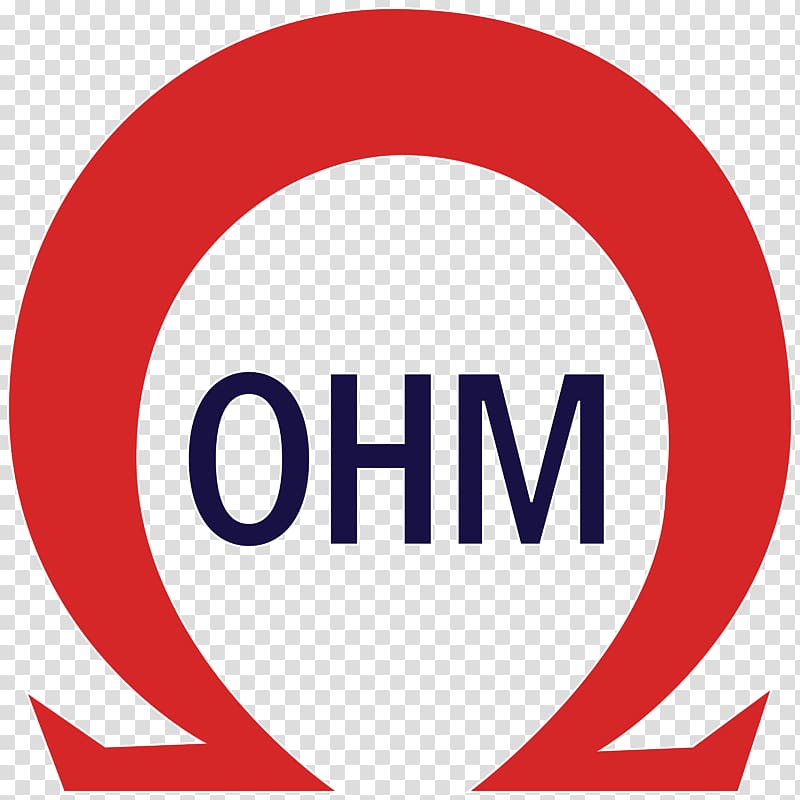 Logo Ohm Resistor Electrical resistance and conductance Symbol, symbol transparent background PNG clipart