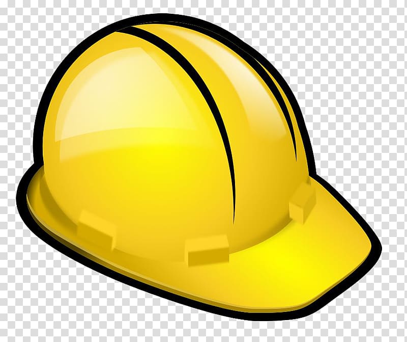 yellow hard hat , Architectural engineering , Mining helmets transparent background PNG clipart