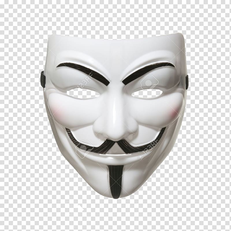 Guy Fawkes mask V Gunpowder Plot Anonymous, mask transparent background PNG clipart