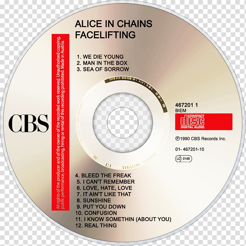Compact disc Facelift Alice in Chains Unplugged, Alice Chess transparent background PNG clipart
