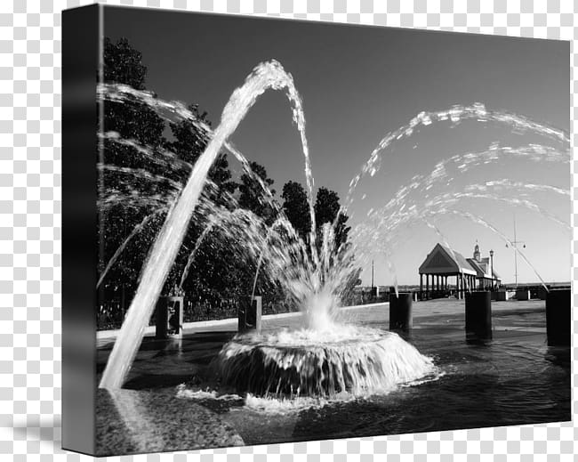 Water resources Fountain Gallery wrap Canvas , water transparent background PNG clipart