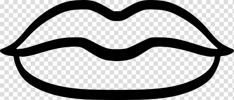 Human mouth , mouth black and white transparent background PNG clipart