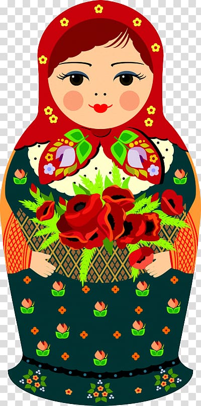 Matryoshka doll transparent background PNG clipart