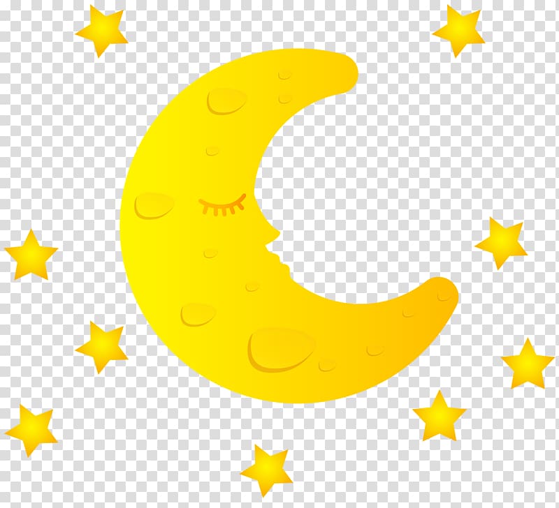 yellow half-moon with stars illustration, Day care Pre-school Shinkoiwa Nursery Child care, Moon Free transparent background PNG clipart