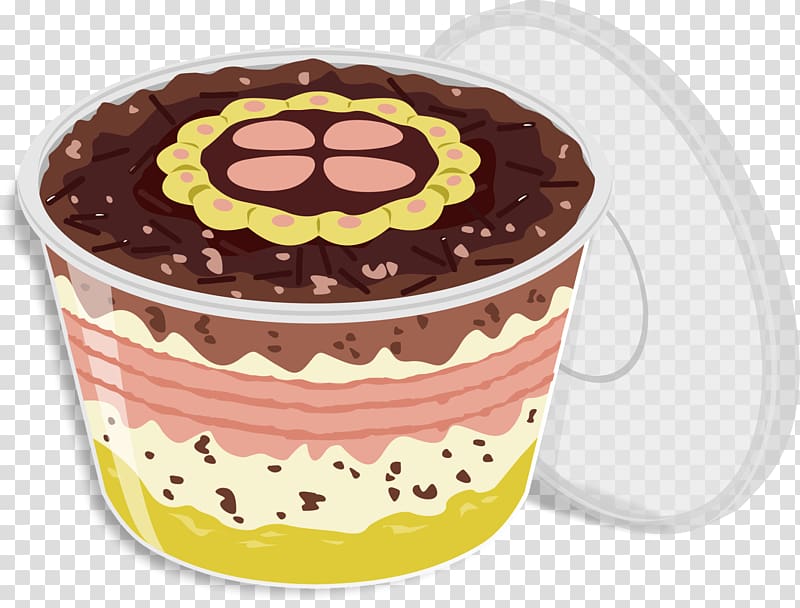 cake in jar illustration, Brigadeiro Beijinho Mousse Stuffing Chocolate cake, bolo transparent background PNG clipart