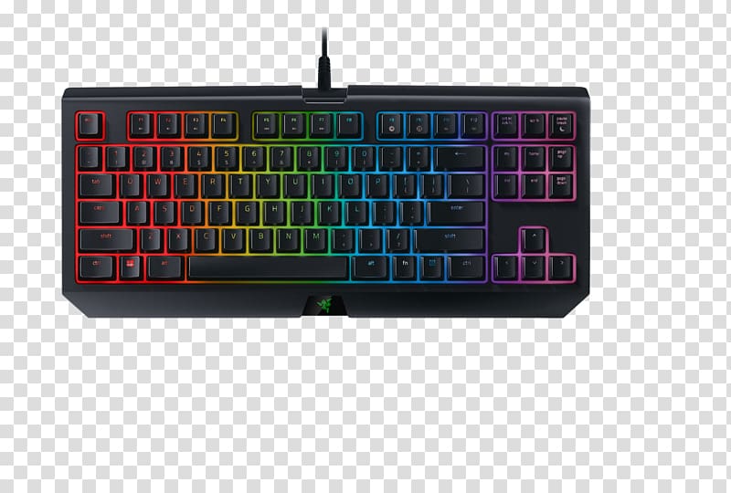 Computer keyboard Razer BlackWidow Chroma V2 Gaming keypad Razer BlackWidow X Chroma, Multiplayer Online Battle Arena transparent background PNG clipart