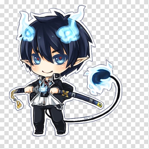 Rin Okumura Yukio Okumura Blue Exorcist Chibi, Chibi transparent background PNG clipart