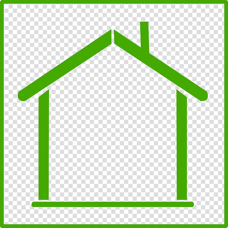 Green home House Favicon Icon, Outline Of House transparent background PNG clipart