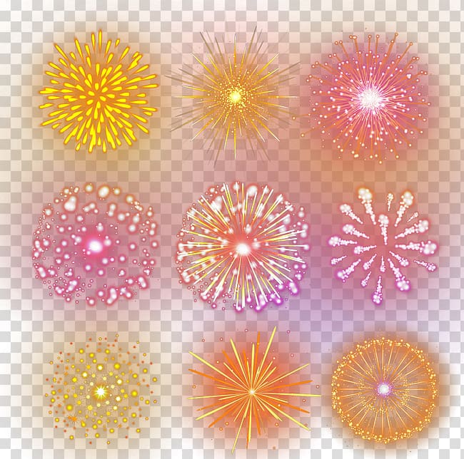 assorted-color fireworks illustration, Fireworks transparent background PNG clipart