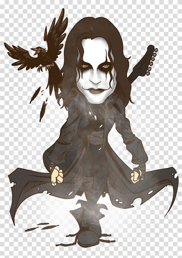 The Crow Eric Draven Chibi Drawing, Chibi transparent background PNG clipart