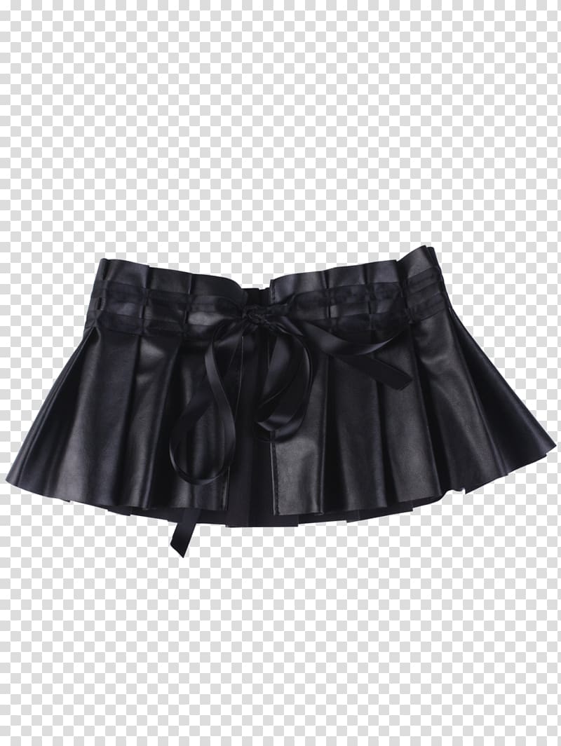 Bicast leather Skirt Belt Artificial leather, bowknot transparent background PNG clipart