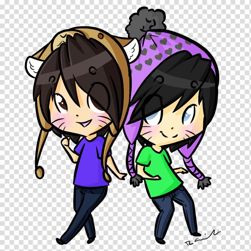 Dan and Phil Fan art Illustration, Dan and Phil transparent background PNG clipart