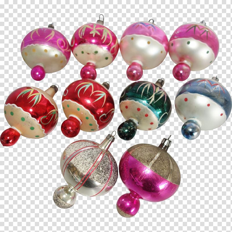 Christmas ornament Christmas decoration Bead Magenta, hand painted hot-air balloon transparent background PNG clipart