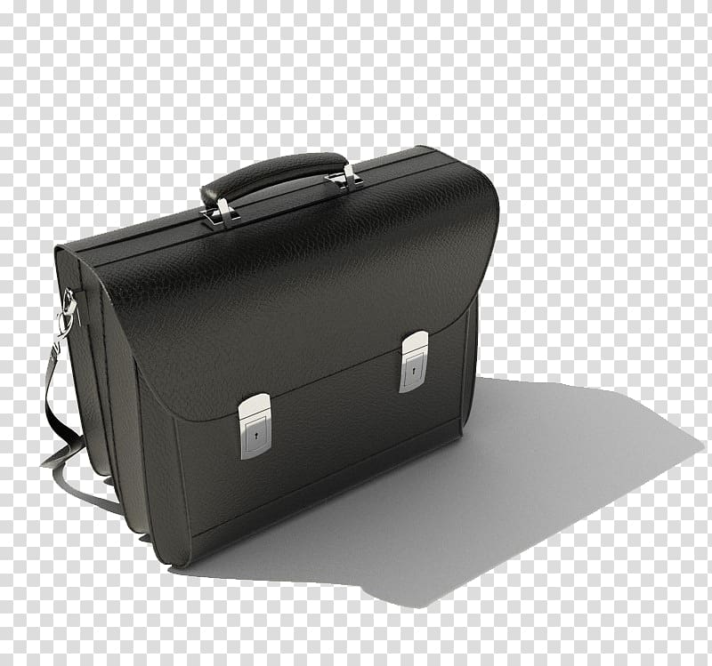 Briefcase 3D computer graphics Autodesk 3ds Max 3D modeling Bag, Black wallet briefcase transparent background PNG clipart