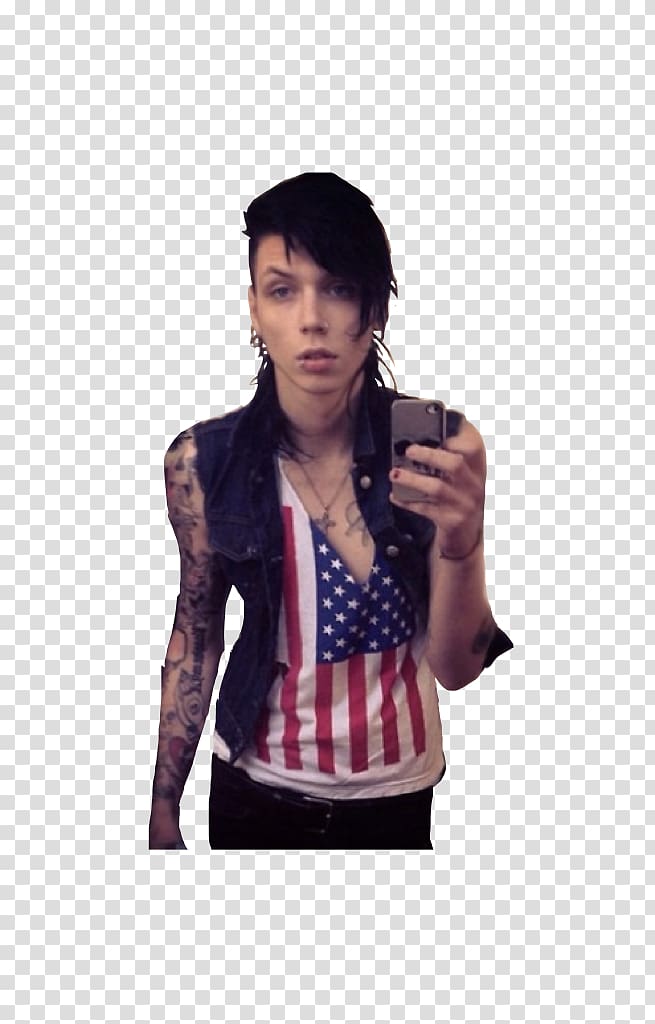 Andy Biersack Black Veil Brides Lead Vocals, Andycr transparent background PNG clipart