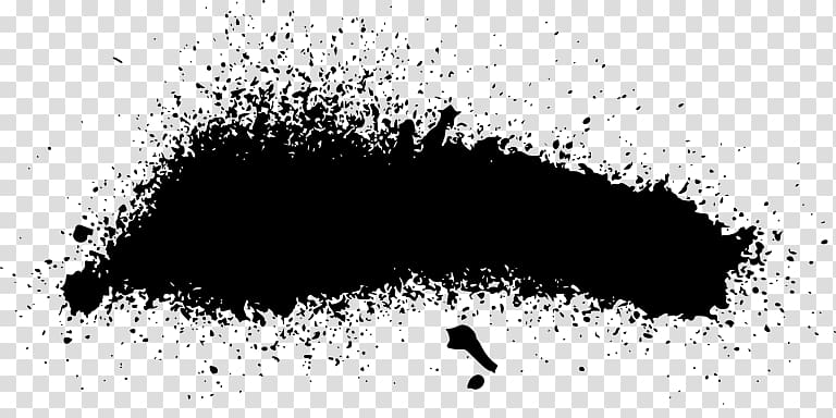 Black and white Aerosol paint, paint transparent background PNG clipart