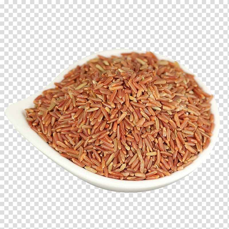 Red red Rice Cereal, Red rice material transparent background PNG clipart