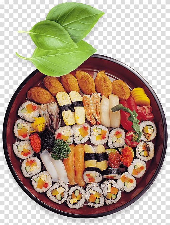 Sushi Makizushi Pizza Hamburger Japanese Cuisine, sushi transparent background PNG clipart