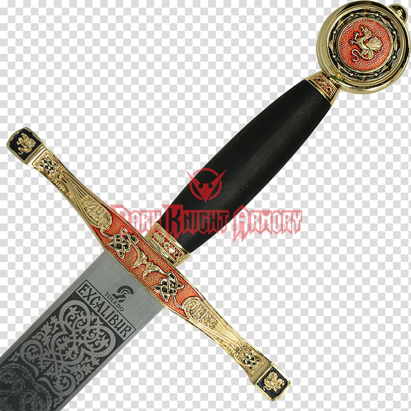 Excalibur King Arthur Lady of The Lake Legend Sword, Sword transparent background PNG clipart