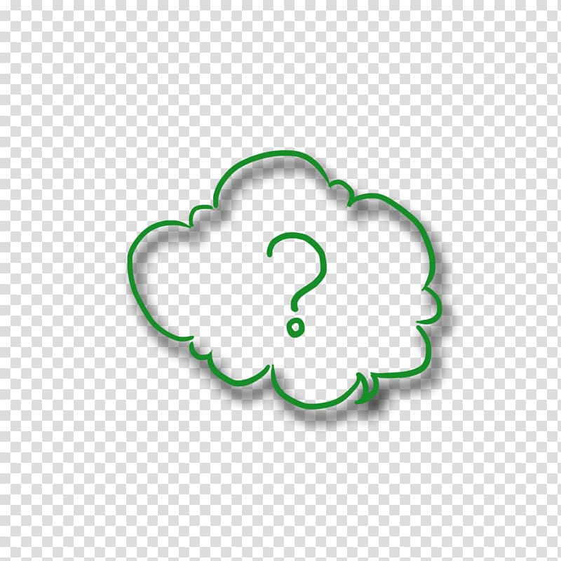 Logo, Green thinking bubbles transparent background PNG clipart