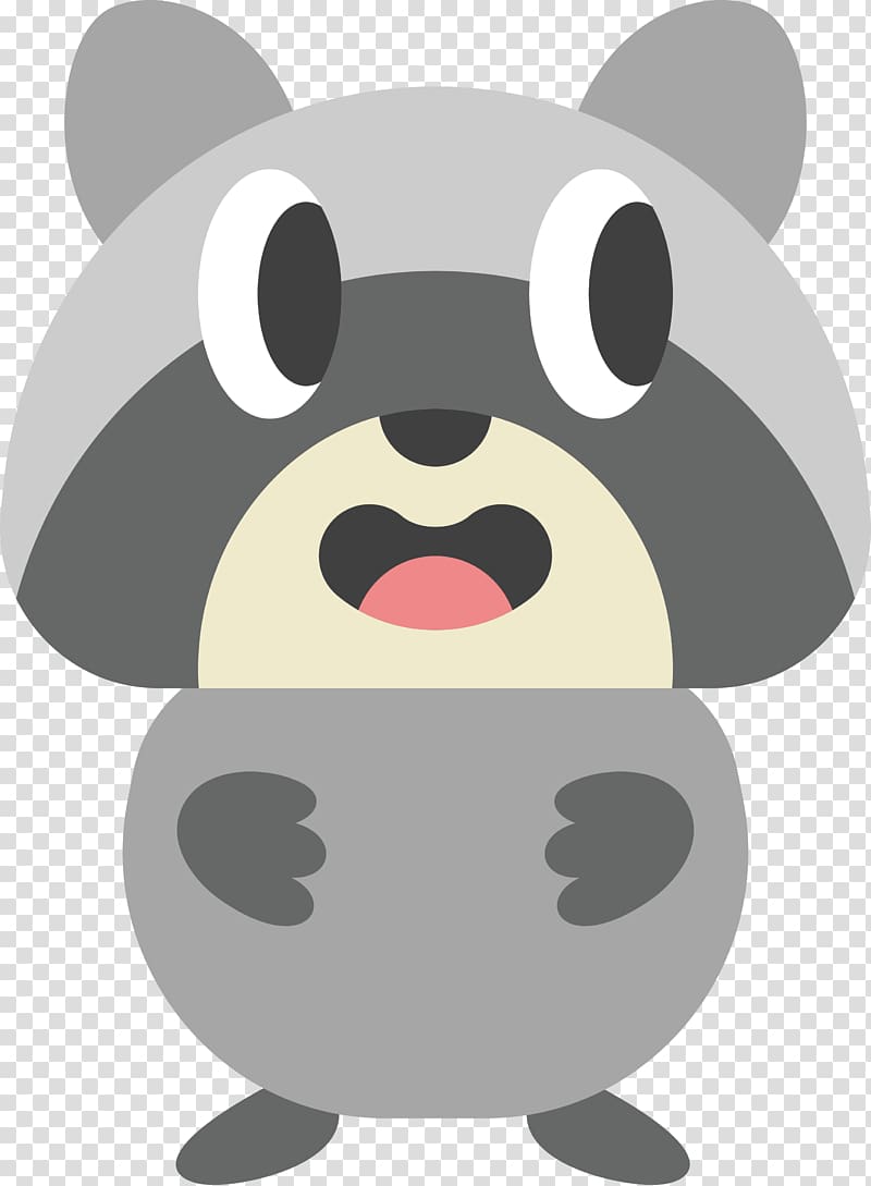 Dog , Cartoon little raccoon transparent background PNG clipart