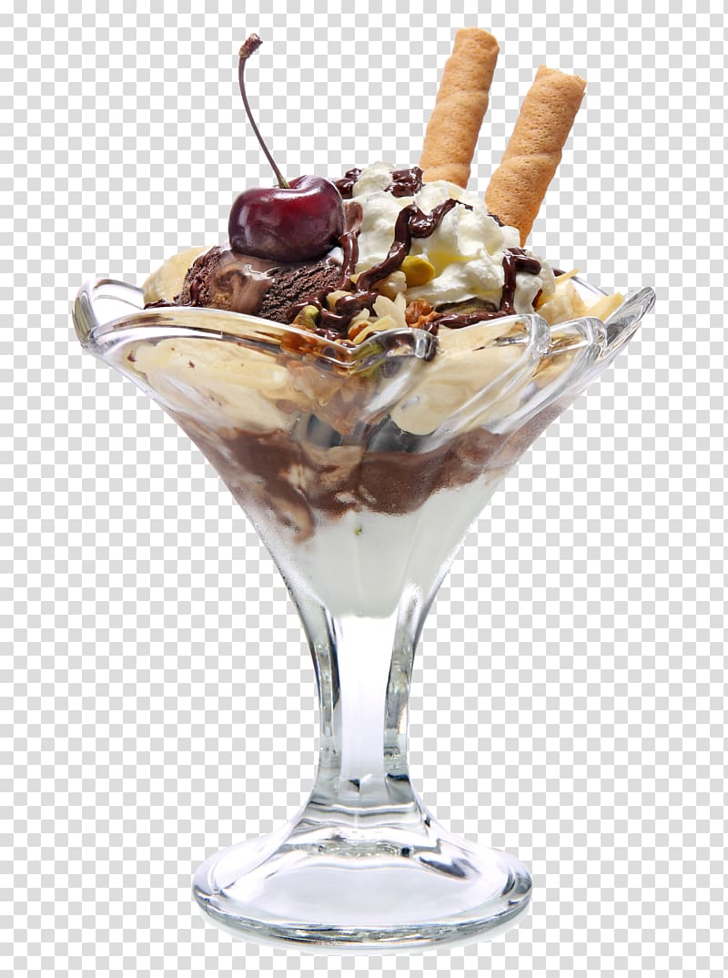 Ice cream Dame blanche Sundae Food Scoops, ice cream transparent background PNG clipart