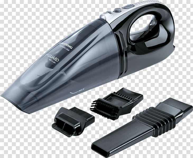 Bagged vacuum cleaner Grundig VCC 4750 A EEC A Black Grundig VCH 6130 Grundig LITTLE GUARD VCH 8430 Grundig LITTLE GUARD VCH 8831, Vacuum cleaner, handheld, bagless, black / silver, hairstyling transparent background PNG clipart