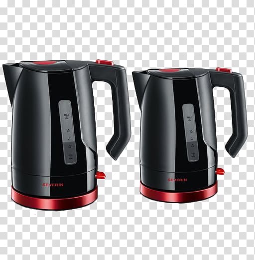 Severin Elektro Electric kettle Kitchen Home appliance, Product kind kettle black transparent background PNG clipart