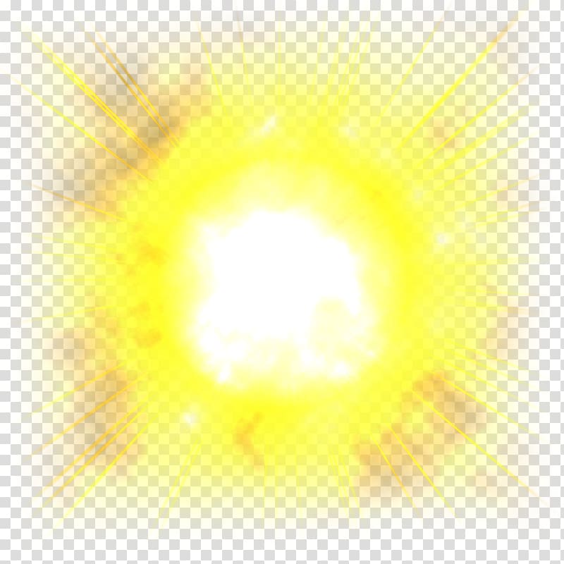 Sky Sunlight Desktop Yellow Close-up, The impact force to pull the yellow flame Free transparent background PNG clipart
