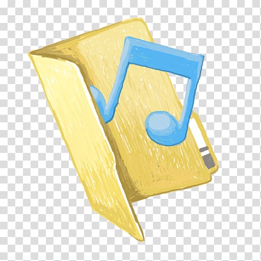 blue quarter note on yellow folder , angle material electric blue yellow, Folder music transparent background PNG clipart