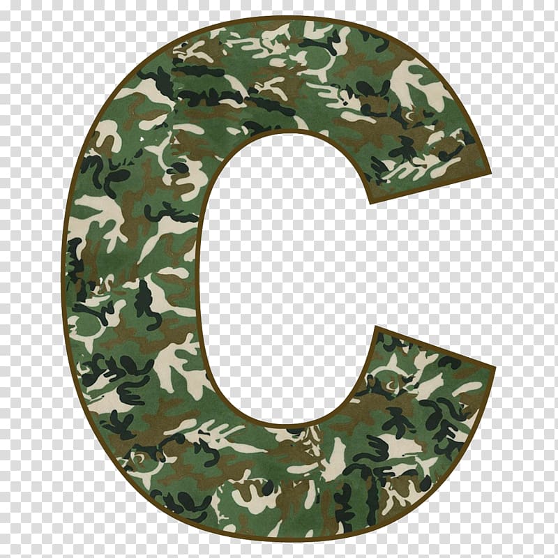Letter Alphabet Military camouflage , c transparent background PNG clipart