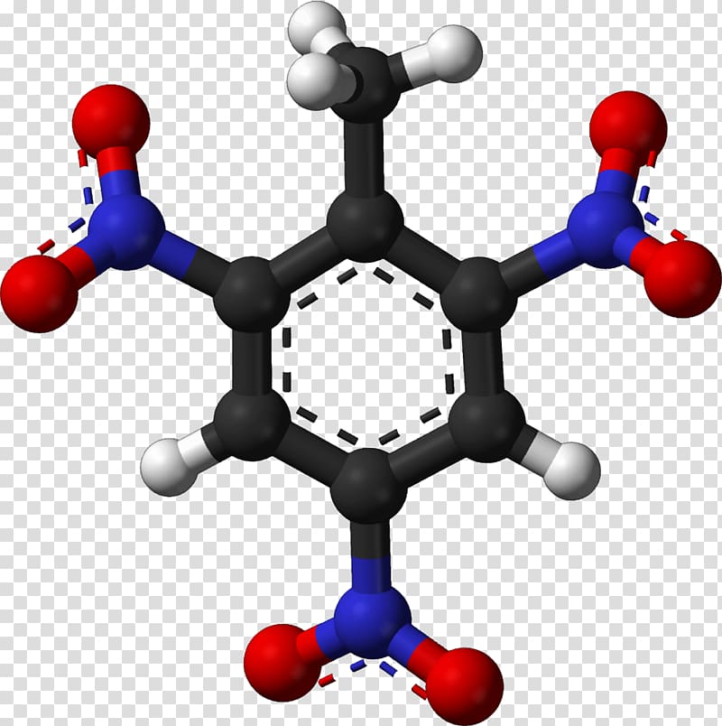 Benzocaine 1,3,5-Trinitrobenzene Molecule Three-dimensional space, molecule transparent background PNG clipart